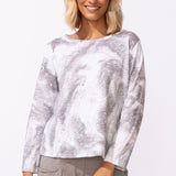 Peruvian Cotton Ocean Marble Hi - Lo Tee - Habitat - 194451649342 - Sugar River Shoppe - 