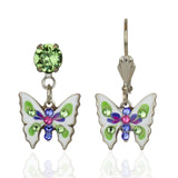 Pieris Crystal Jill's Garden Butterfly Earrings - Anne Koplik Designs, Inc. - 92815400 - Sugar River Shoppe - 