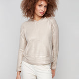 Plush Knit Hoodie Sweater - Charlie B - 690178709043 - Sugar River Shoppe - 