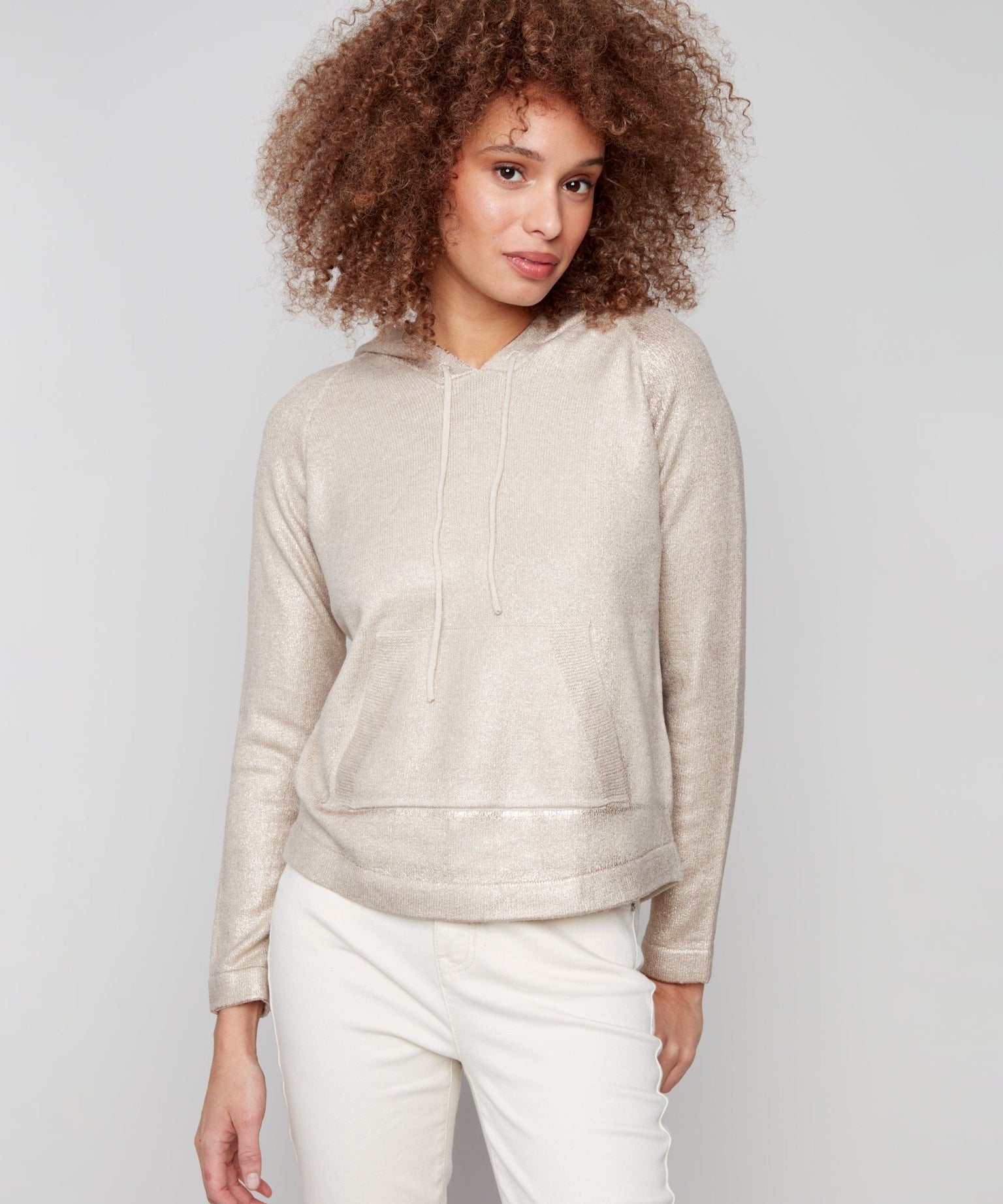 Plush Knit Hoodie Sweater - Charlie B - 690178709043 - Sugar River Shoppe - 