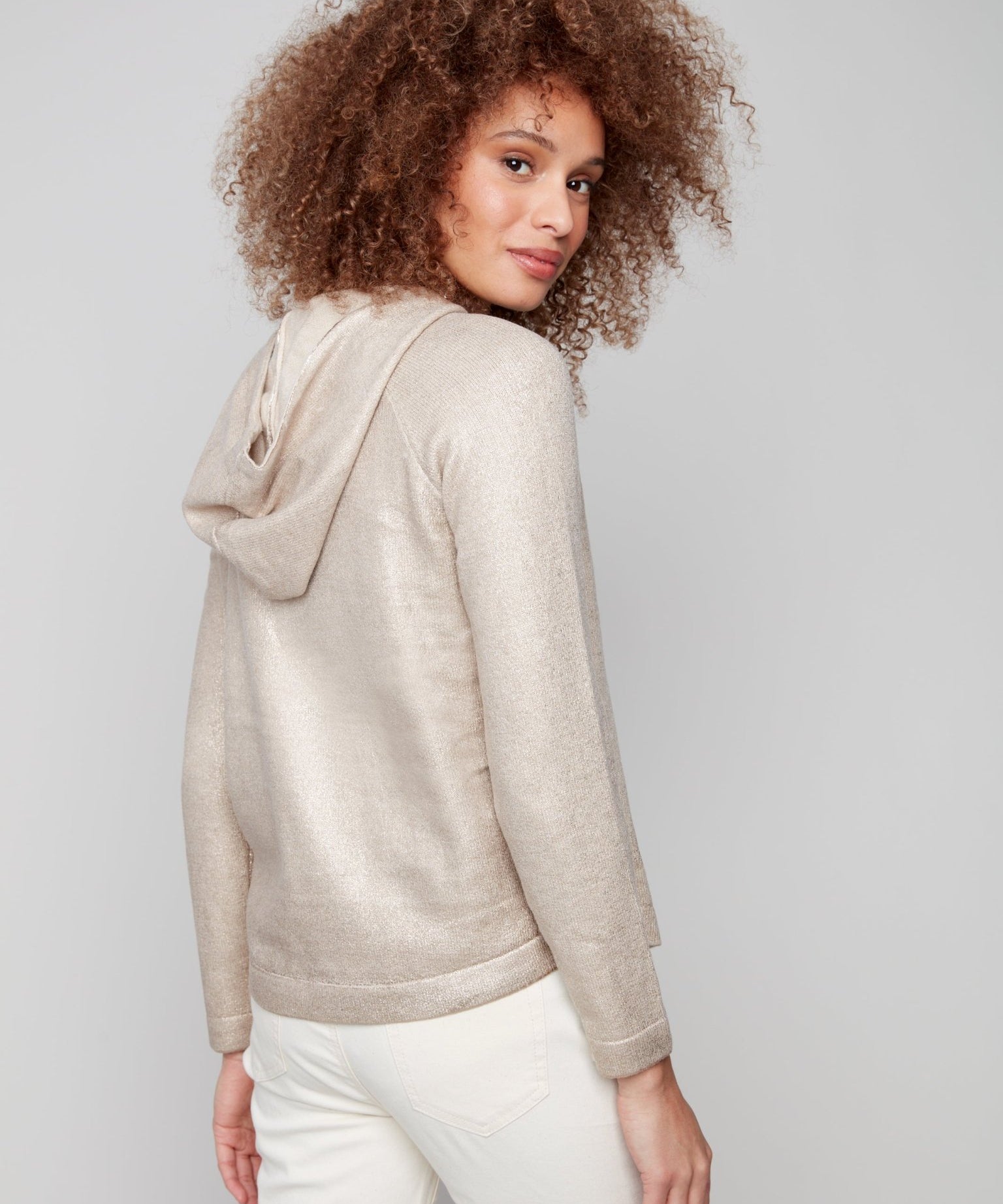 Plush Knit Hoodie Sweater - Charlie B - 690178709043 - Sugar River Shoppe - 