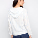 Printed Bubble Cotton Hoodie with Kangaroo Pocket - Charlie B - 690178756313 - Sugar River Shoppe - 