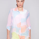 Printed Chiffon Blouse - Charlie B - 690178489587 - Sugar River Shoppe - 