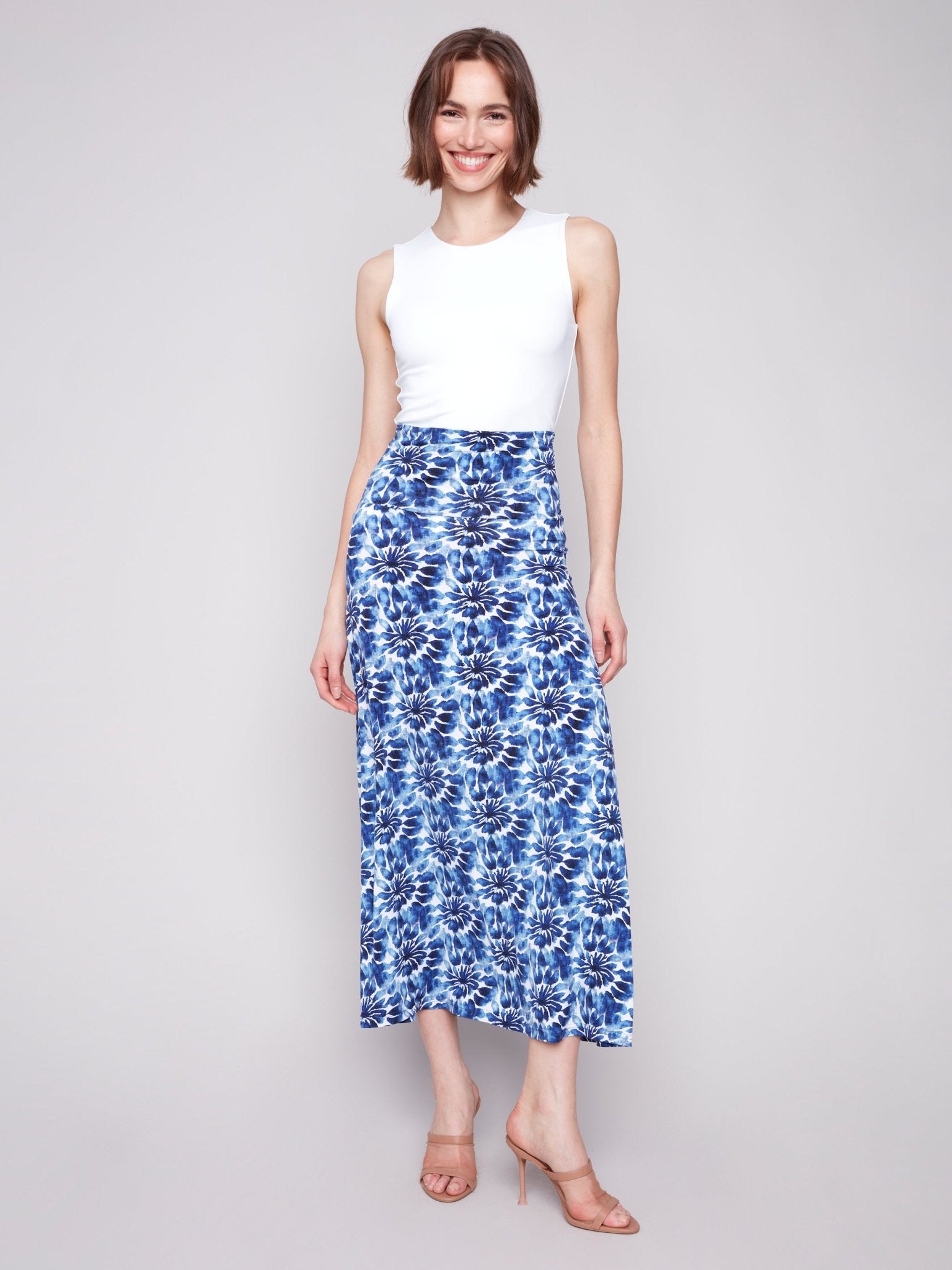 Printed Convertible Skirt/Dress with Removable Straps - Charlie B - 690178619359 - Sugar River Shoppe - 