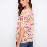 Printed Dolman Cotton Blouse - Charlie B - 690178768262 - Sugar River Shoppe - 