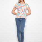 Printed Organic Cotton Jersey T-Shirt - Charlie B - 690178718250 - Sugar River Shoppe - 