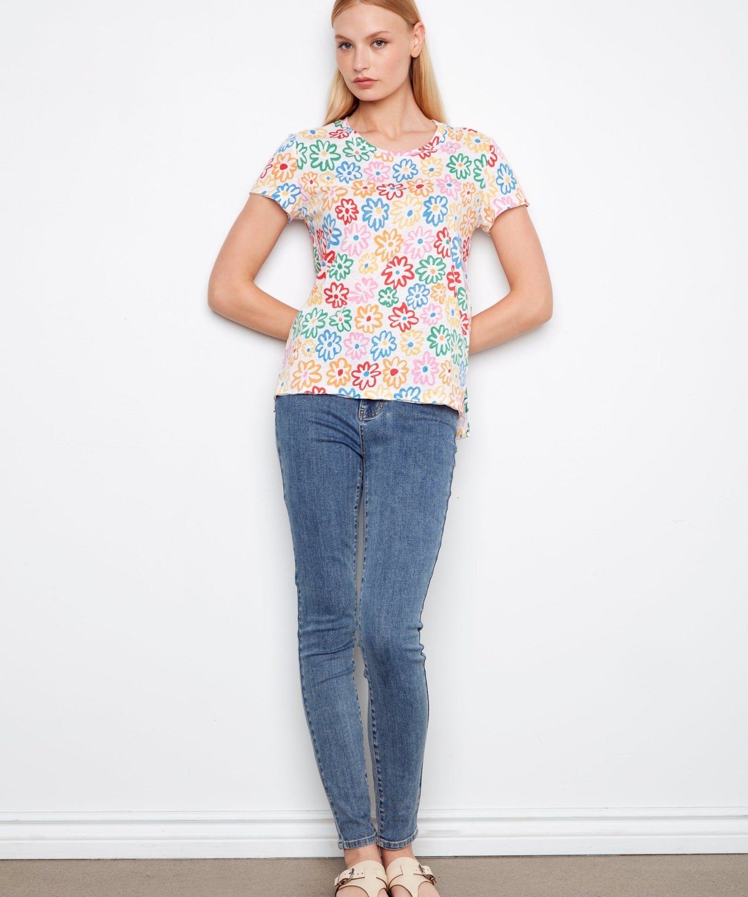 Printed Organic Cotton Jersey T-Shirt - Charlie B - 690178718250 - Sugar River Shoppe - 
