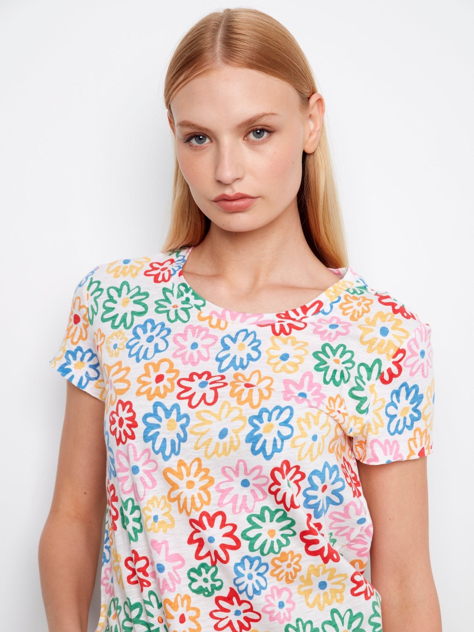 Printed Organic Cotton Jersey T-Shirt - Charlie B - 690178718250 - Sugar River Shoppe - 
