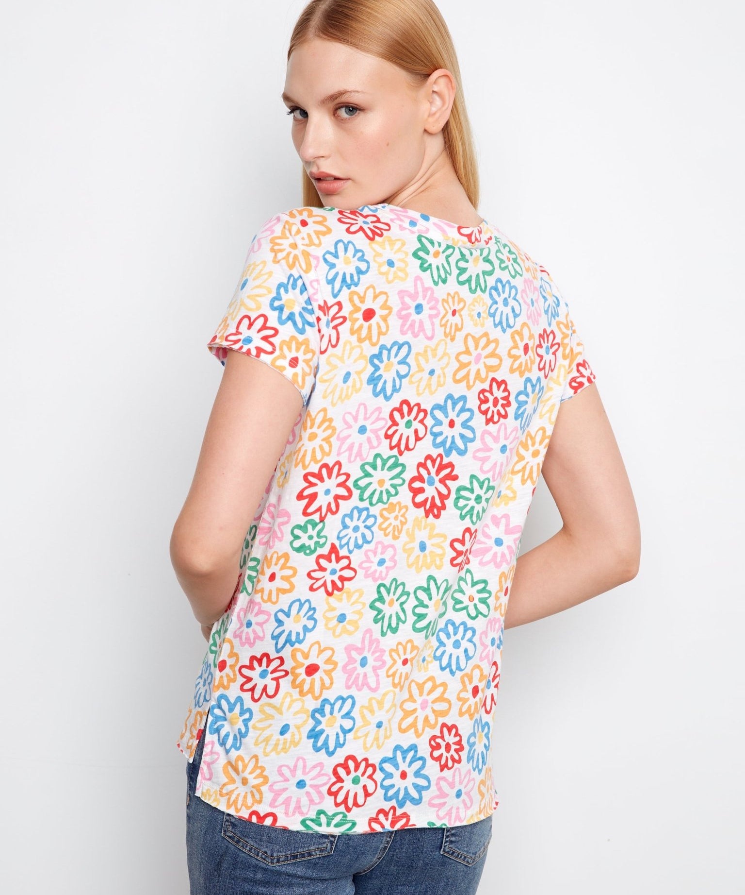 Printed Organic Cotton Jersey T-Shirt - Charlie B - 690178718250 - Sugar River Shoppe - 
