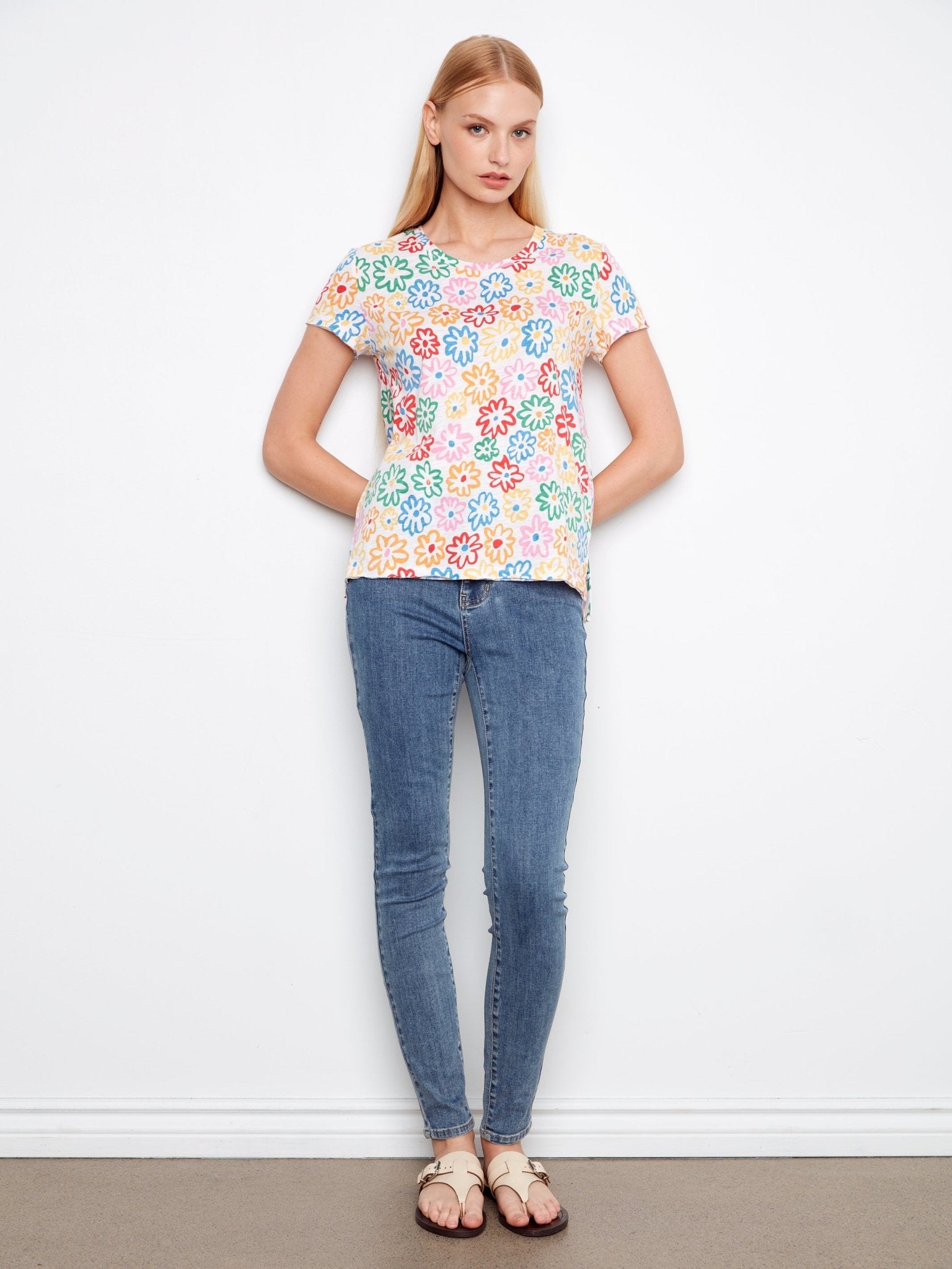 Printed Organic Cotton Jersey T-Shirt - Charlie B - 690178718250 - Sugar River Shoppe - 