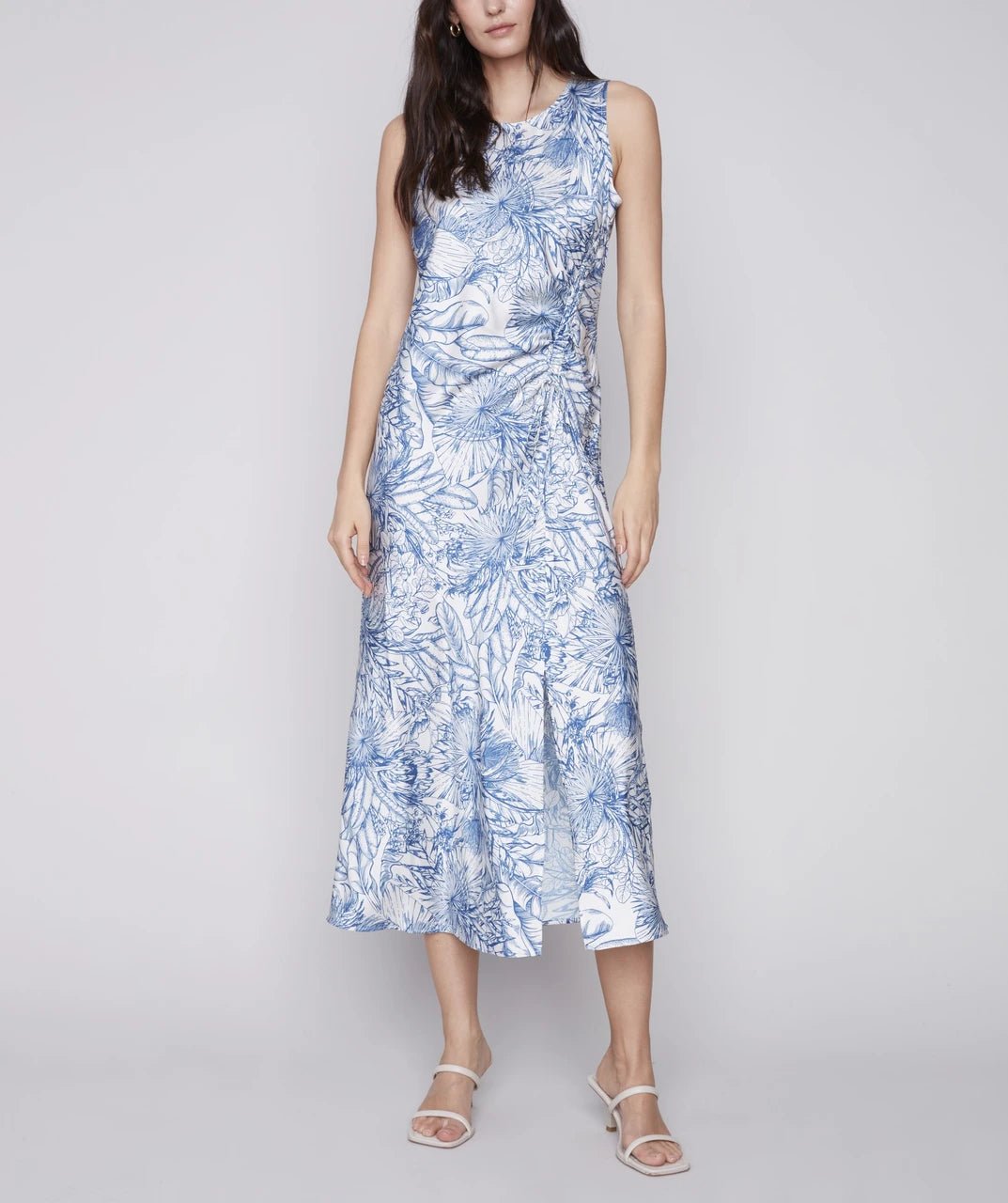 Printed Satin Dress - Charlie B -  - Sugar River Shoppe - 