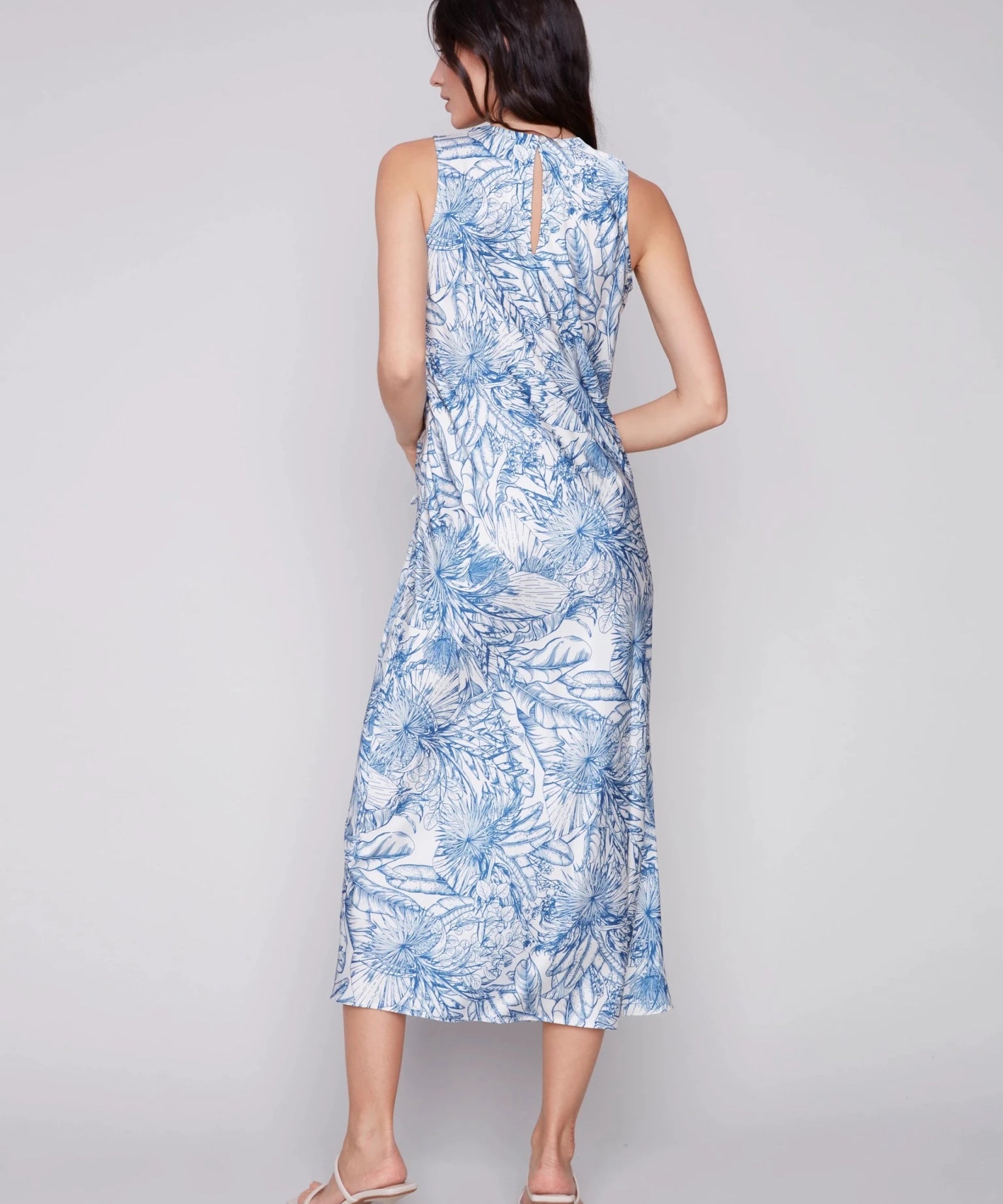 Printed Satin Dress - Charlie B -  - Sugar River Shoppe - 