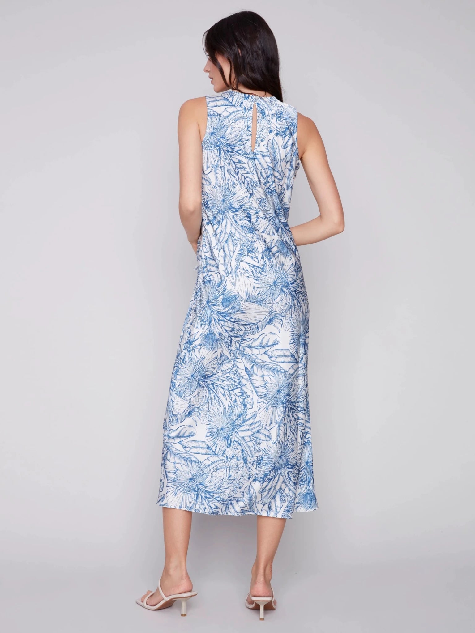 Printed Satin Dress - Charlie B -  - Sugar River Shoppe - 