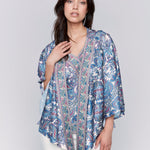 Printed Satin Kimono - Charlie B - 690178609374 - Sugar River Shoppe - 