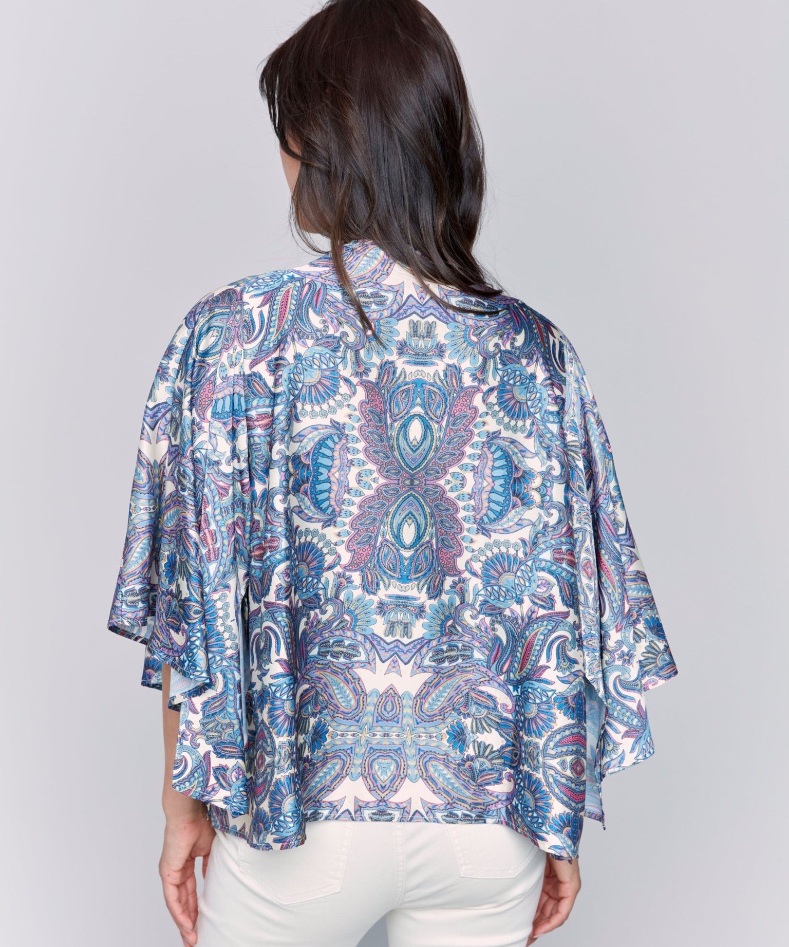 Printed Satin Kimono - Charlie B - 690178609374 - Sugar River Shoppe - 