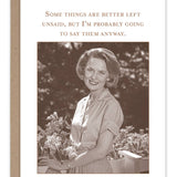 Probably Say Them Anyway What A Hoot Encouragement Card - Shannon Martin Design - 810098927734 - Sugar River Shoppe - 