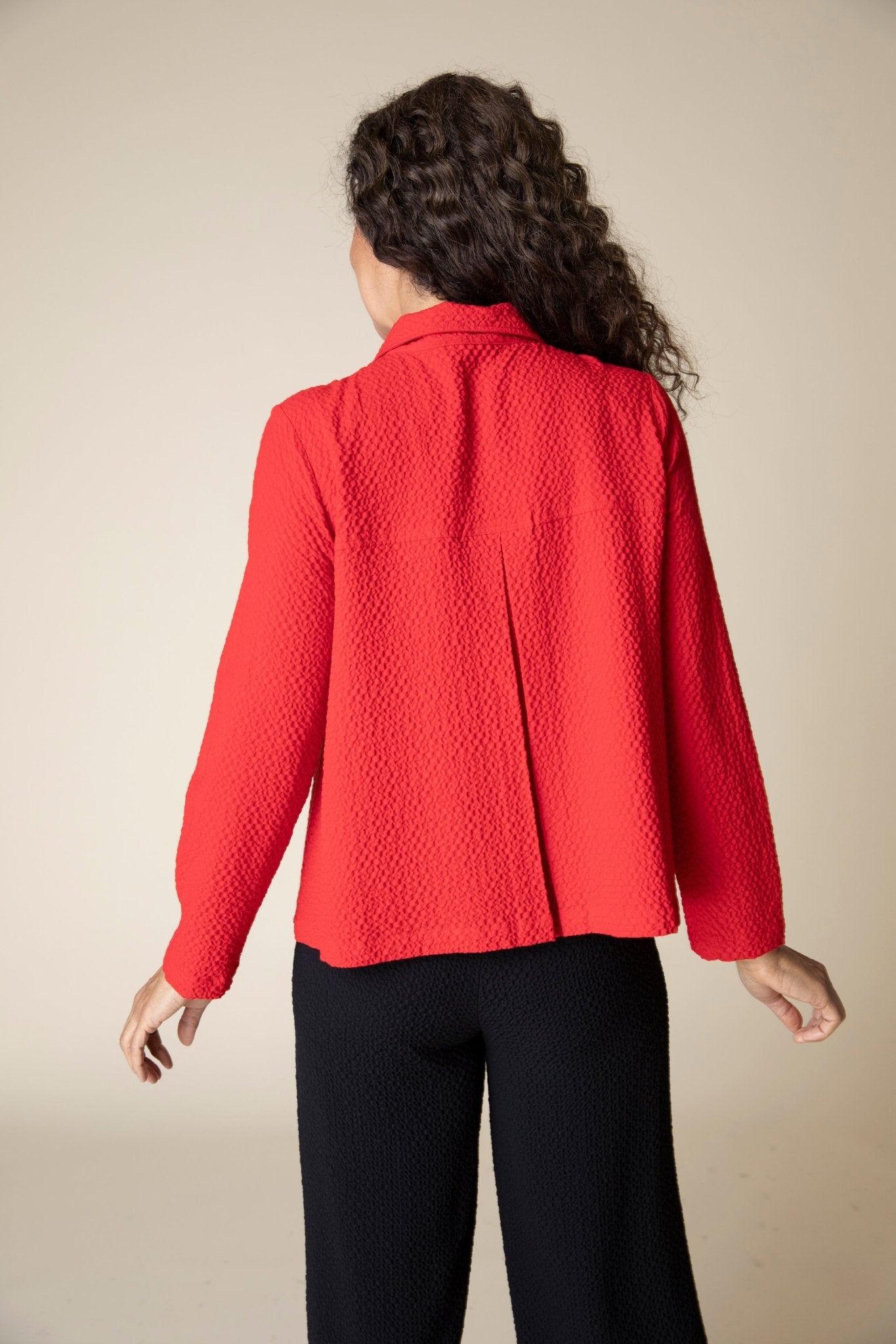 Pucker Weave Statement Jacket - Habitat - 194451493686 - Sugar River Shoppe - 