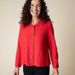 Pucker Weave Statement Jacket - Habitat - 194451493686 - Sugar River Shoppe - 