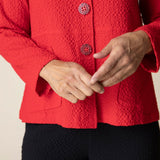 Pucker Weave Statement Jacket - Habitat - 194451493686 - Sugar River Shoppe - 