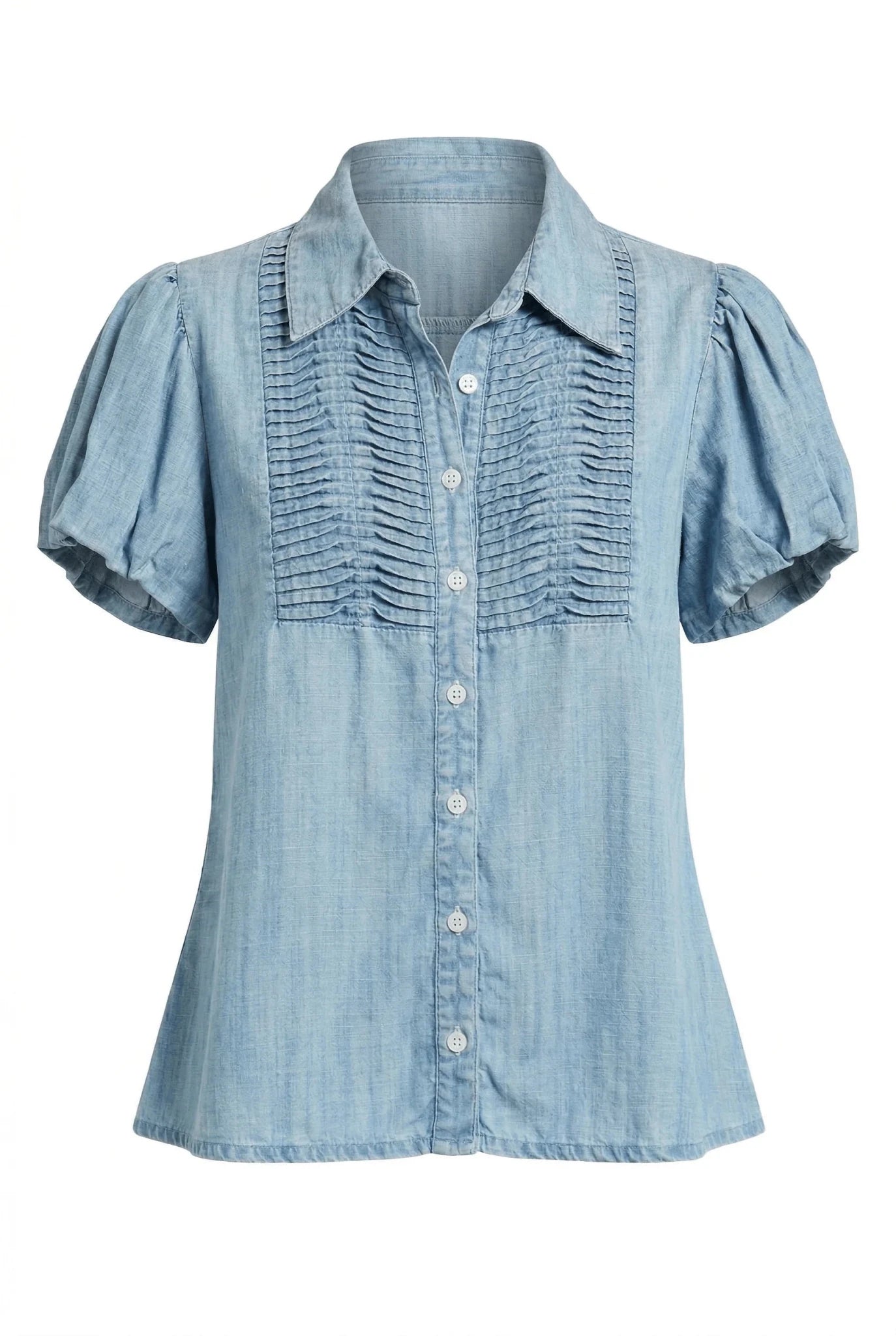 Puff Sleeve with Tucked Front Top - APNY - 615764027097 - Sugar River Shoppe - 