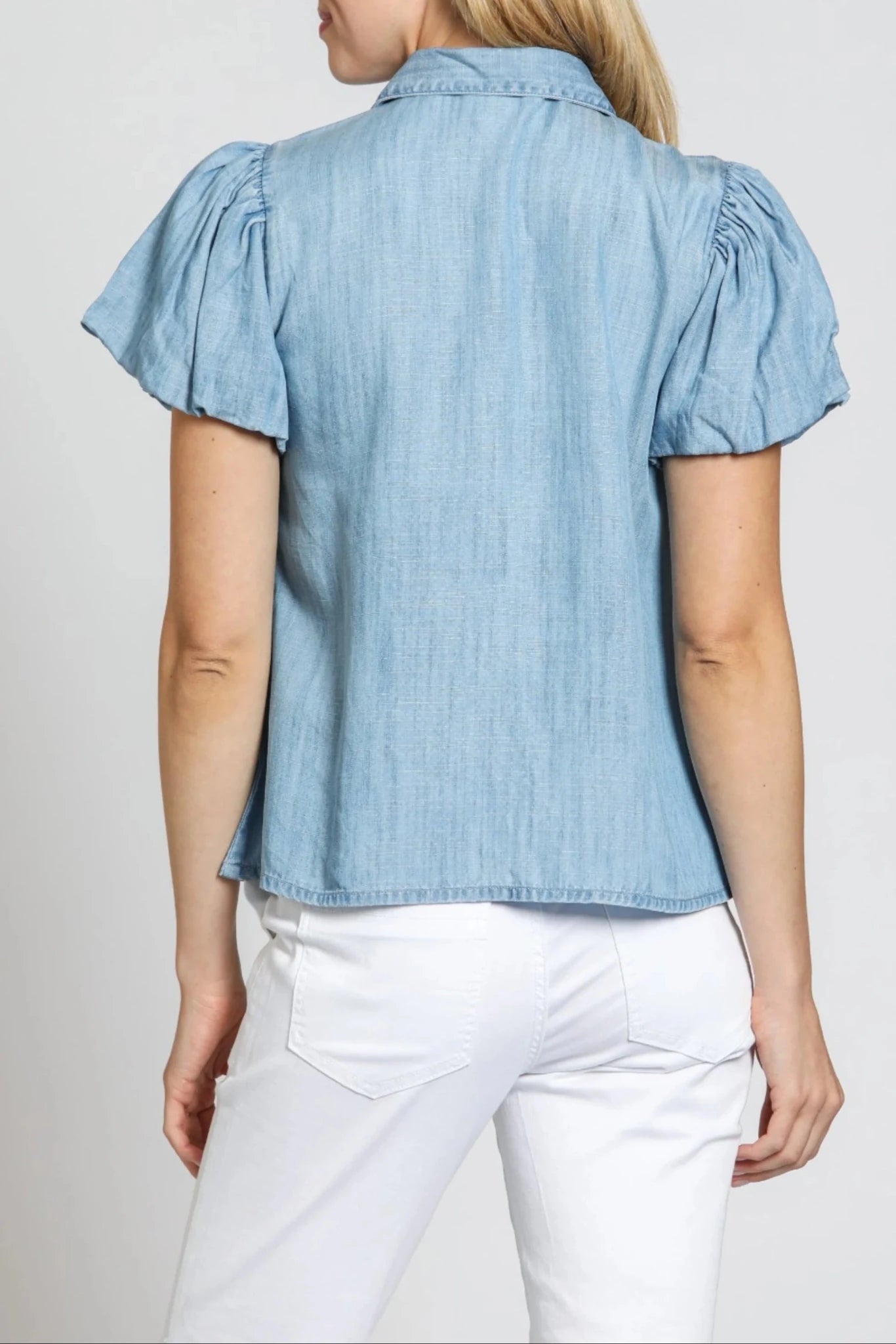 Puff Sleeve with Tucked Front Top - APNY - 615764027097 - Sugar River Shoppe - 
