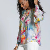 Pullover with Smocked Cuff - APNY - 605258485656 - Sugar River Shoppe - 