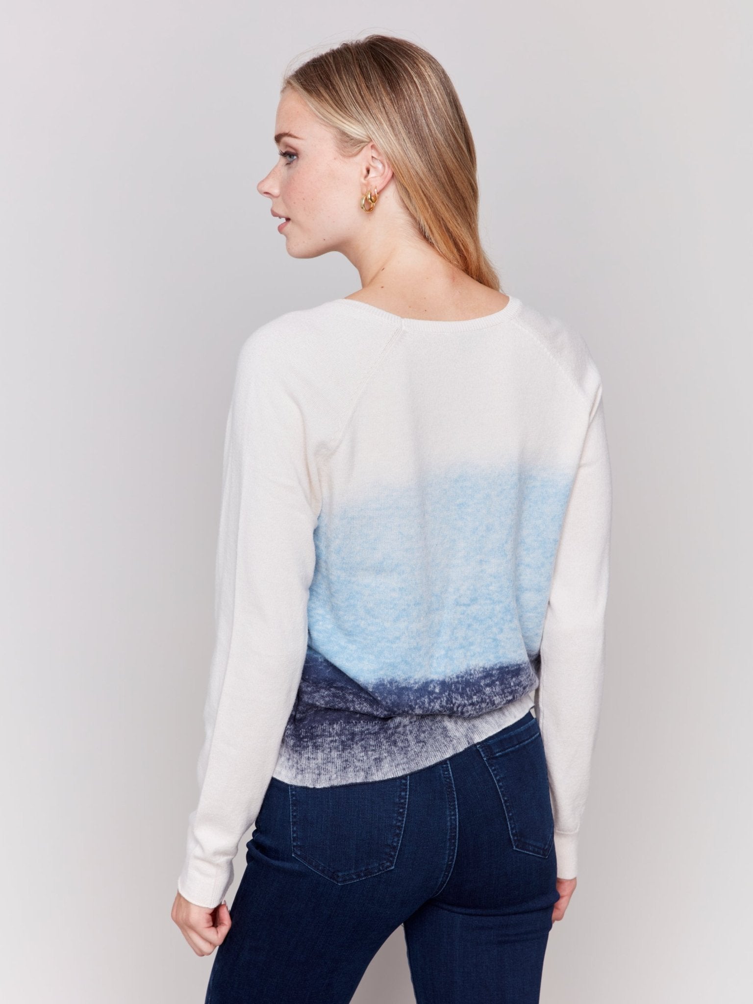 Raglan Sleeve Crew Neck Sweater - Charlie B - 690178528873 - Sugar River Shoppe - 