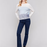Raglan Sleeve Crew Neck Sweater - Charlie B - 690178528873 - Sugar River Shoppe - 