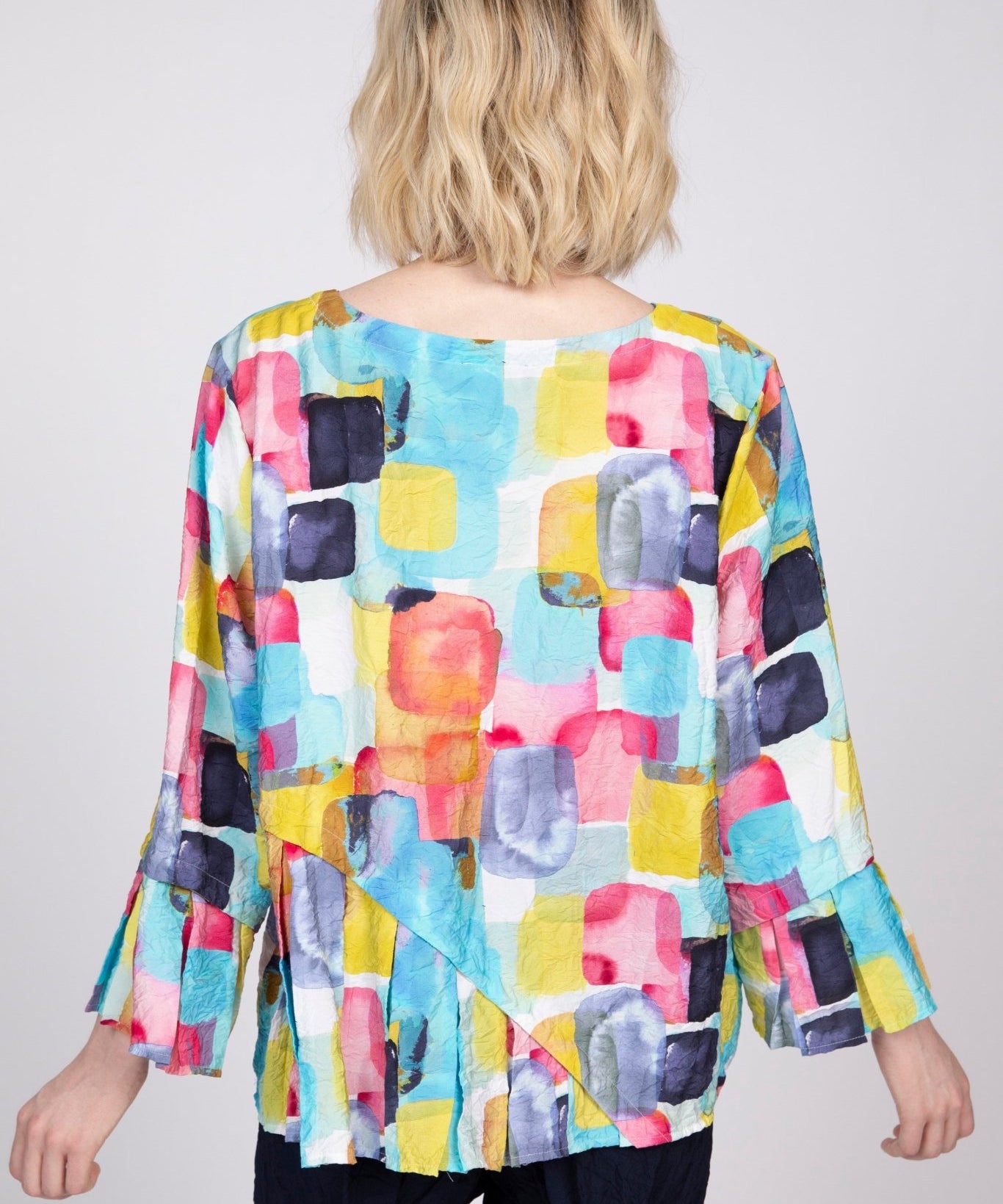Rayon Crinkle Multi Arc Top - Habitat -  - Sugar River Shoppe - 