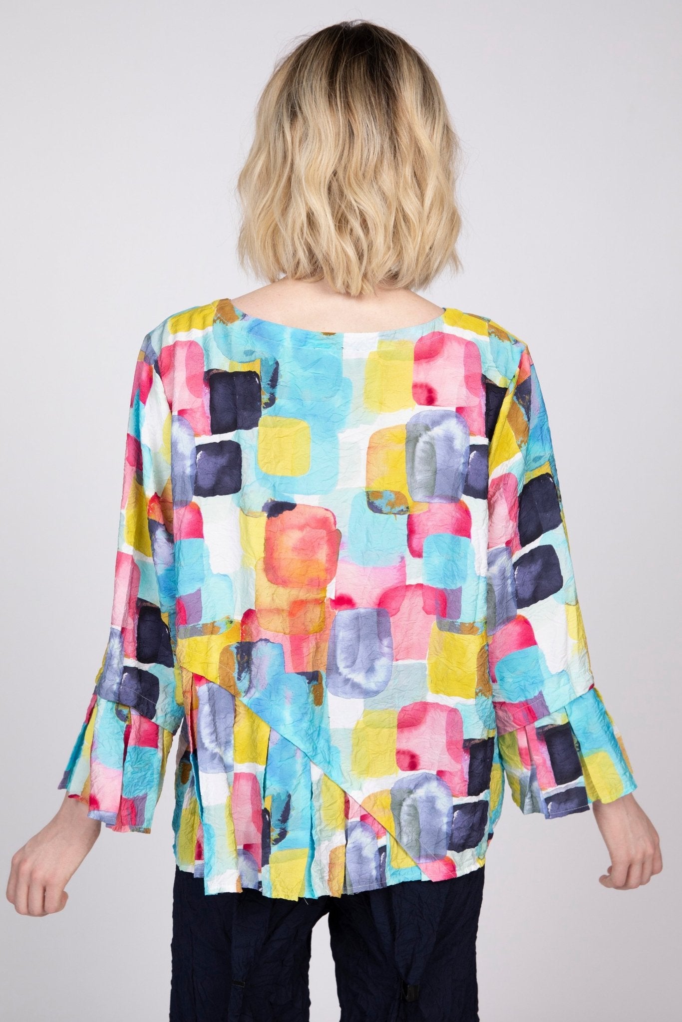 Rayon Crinkle Multi Arc Top - Habitat -  - Sugar River Shoppe - 