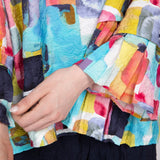Rayon Crinkle Multi Arc Top - Habitat -  - Sugar River Shoppe - 