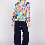 Rayon Crinkle Multi Arc Top - Habitat -  - Sugar River Shoppe - 