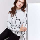 Reversible Mock Neck Fitted Sweater - Charlie B - 690178537141 - Sugar River Shoppe - 