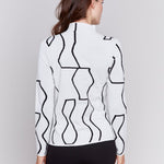 Reversible Mock Neck Fitted Sweater - Charlie B - 690178537141 - Sugar River Shoppe - 