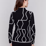 Reversible Mock Neck Fitted Sweater - Charlie B - 690178537141 - Sugar River Shoppe - 