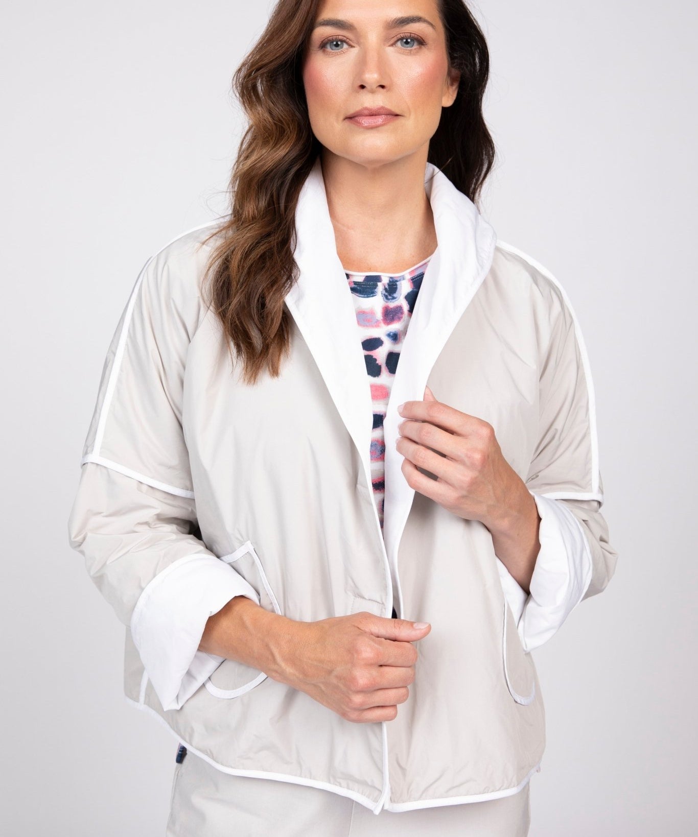 Reversible Taffeta Shawl Jacket - Habitat - 194451671787 - Sugar River Shoppe - 