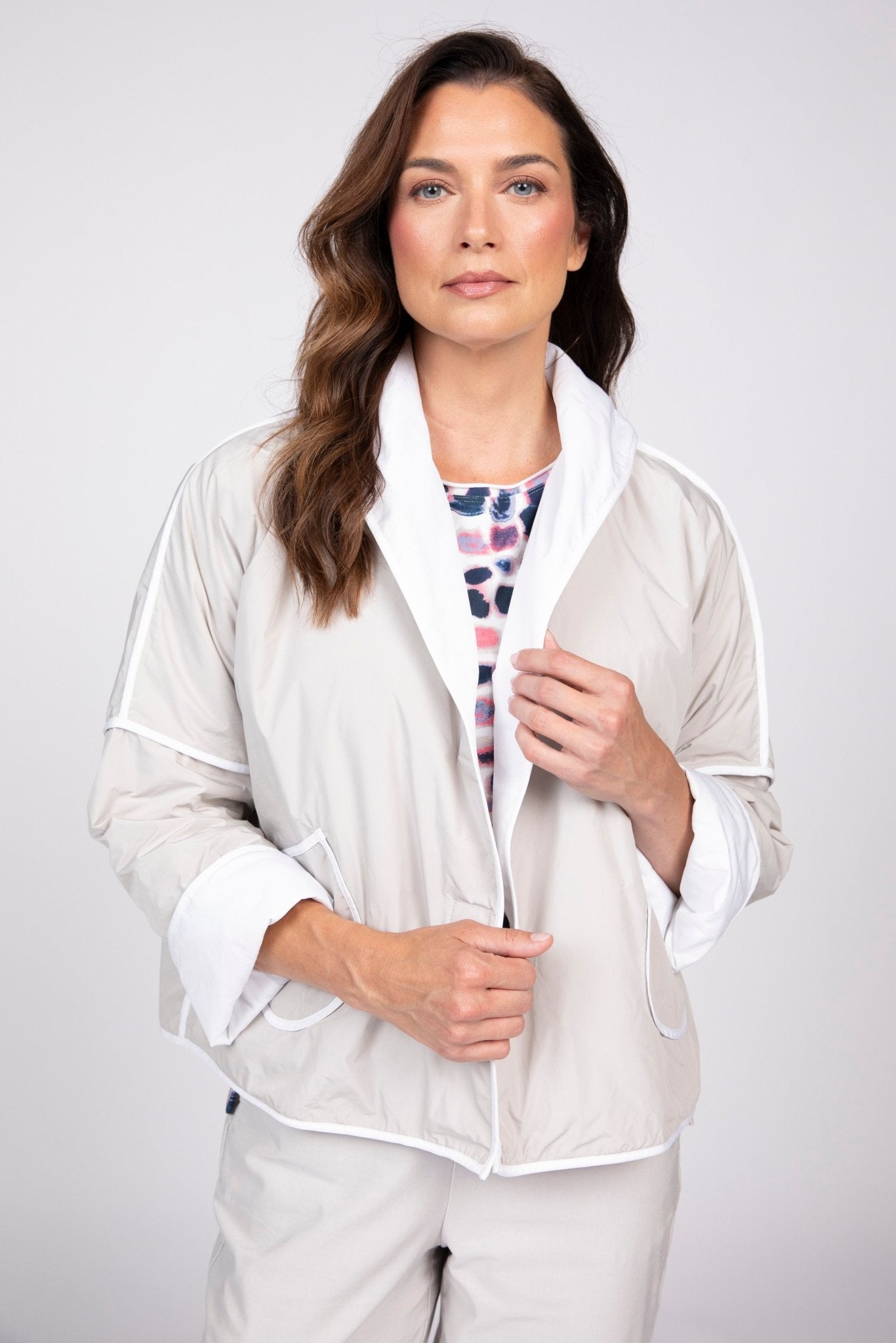 Reversible Taffeta Shawl Jacket - Habitat - 194451671787 - Sugar River Shoppe - 
