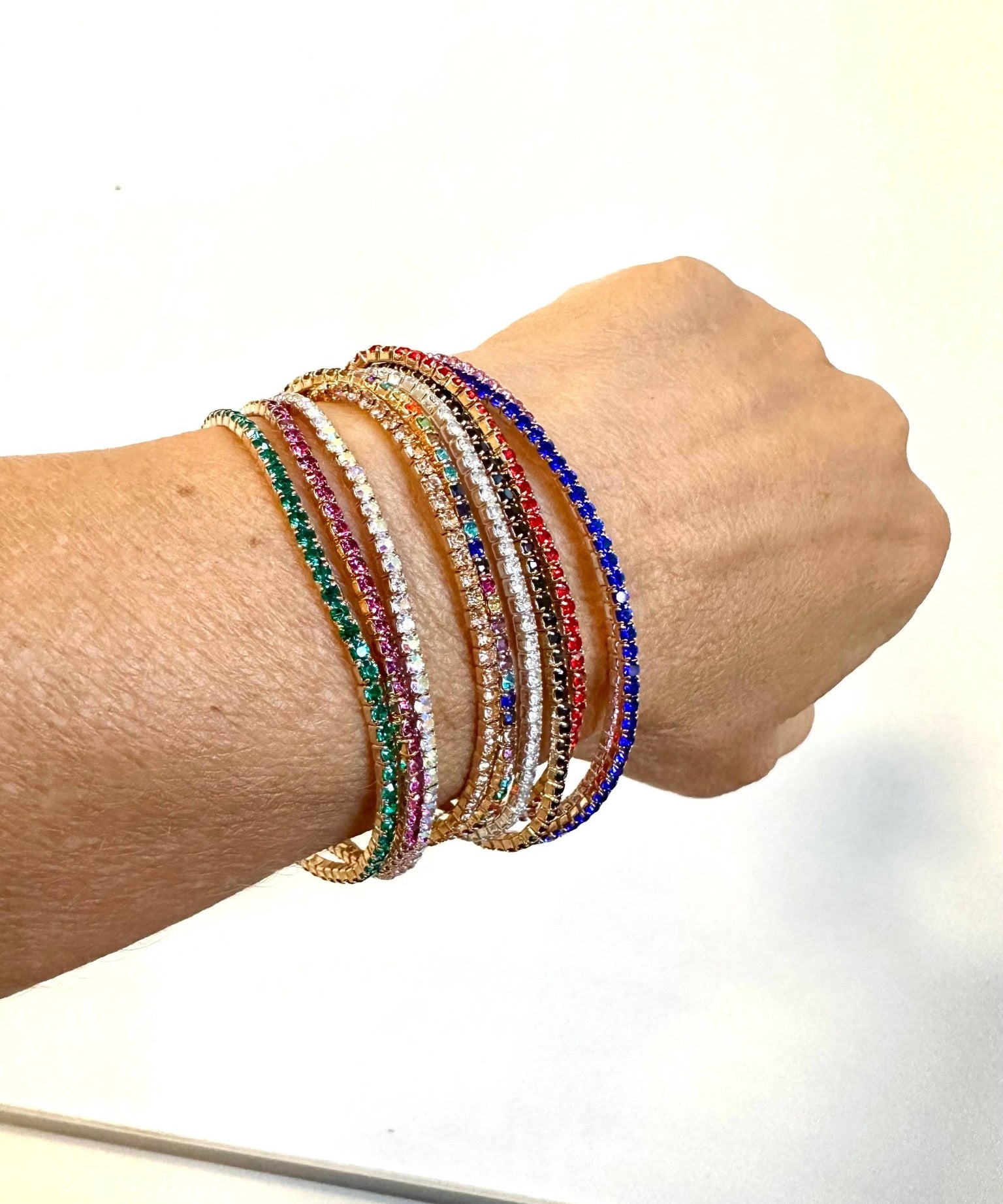 Rhinestone Stretch Bracelet - Treisi - 95273000 - Sugar River Shoppe - 