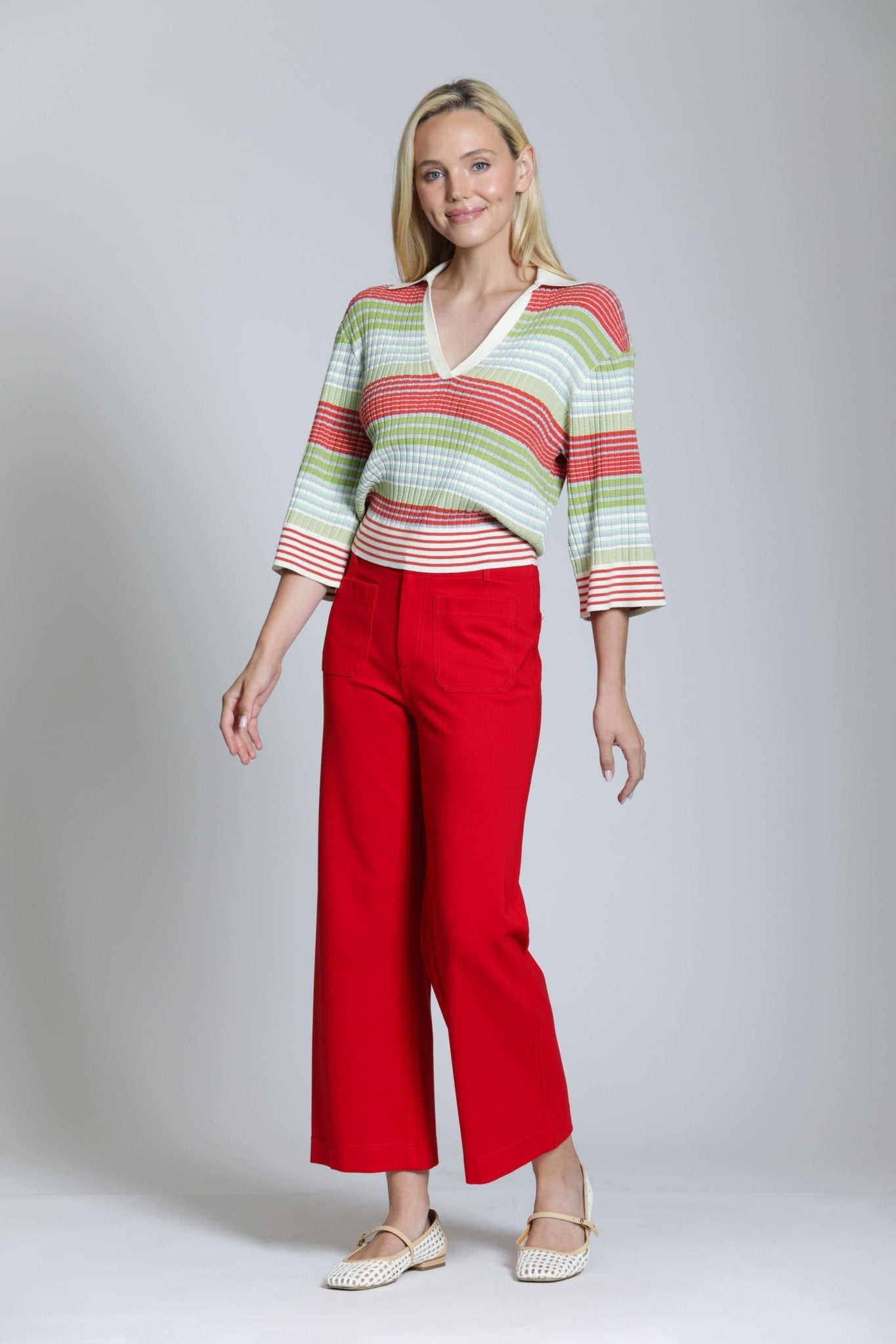 Ribbed Stripe Polo - APNY - 605258240064 - Sugar River Shoppe - 