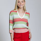 Ribbed Stripe Polo - APNY - 605258240064 - Sugar River Shoppe - 