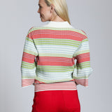 Ribbed Stripe Polo - APNY - 605258240064 - Sugar River Shoppe - 