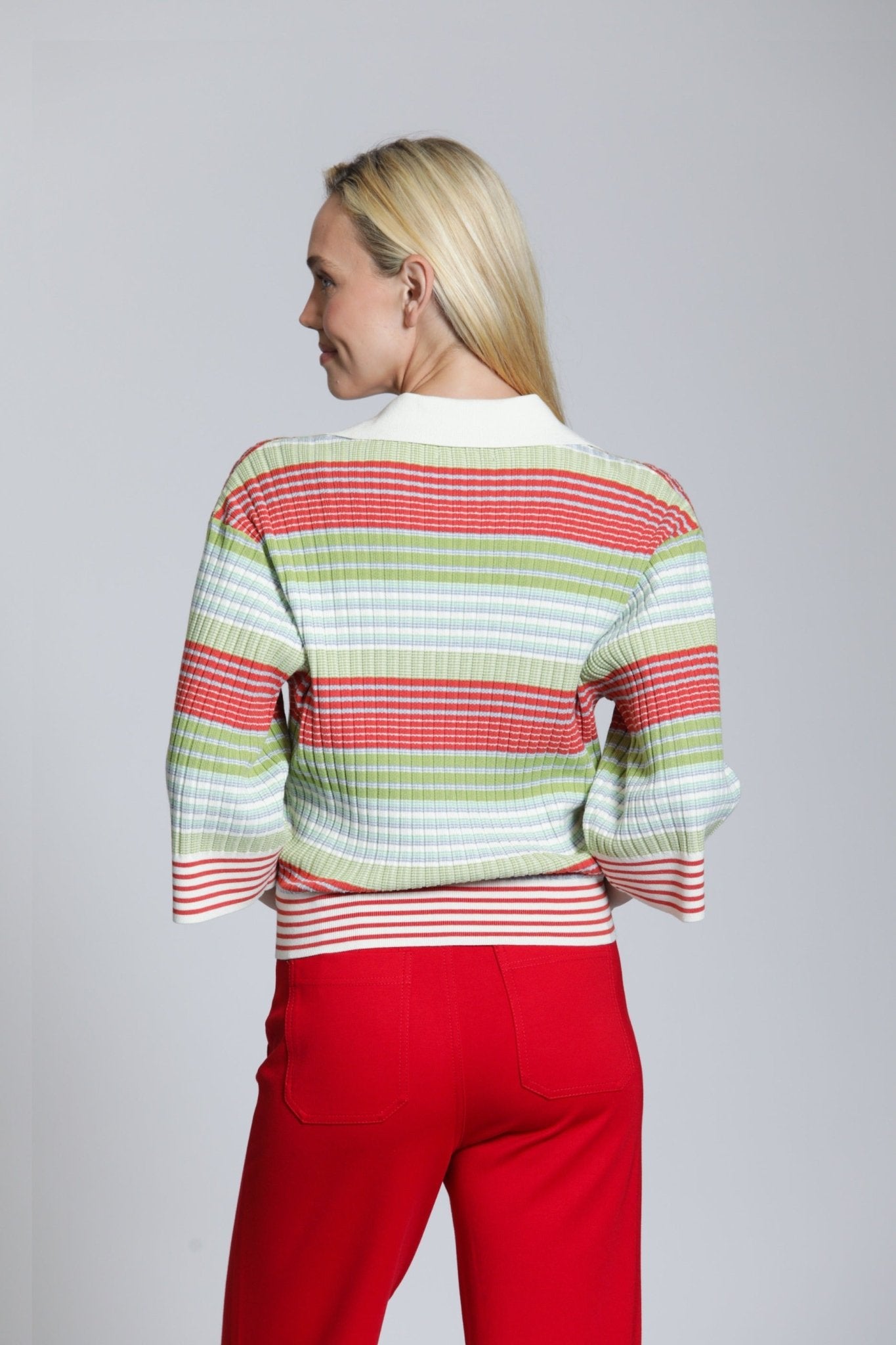 Ribbed Stripe Polo - APNY - 605258240064 - Sugar River Shoppe - 
