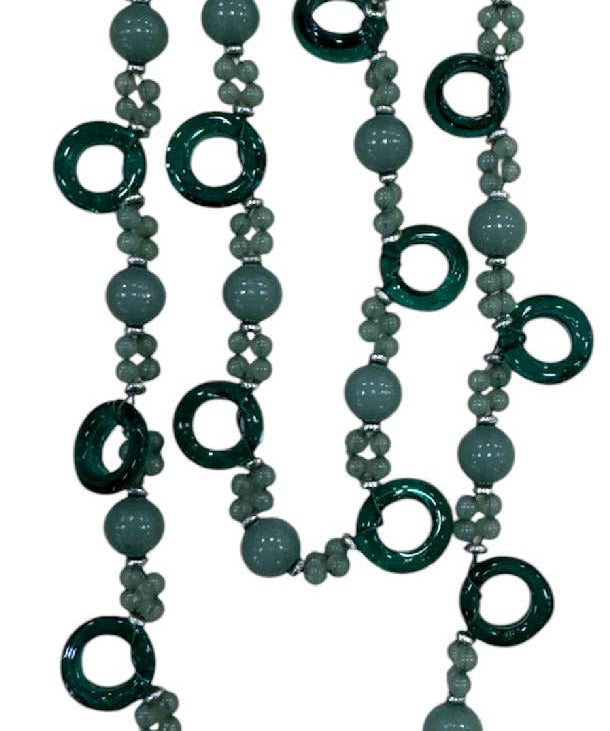 Rings Of Blue Glass Bead Necklace - Moksha - 50359080 - Sugar River Shoppe - 