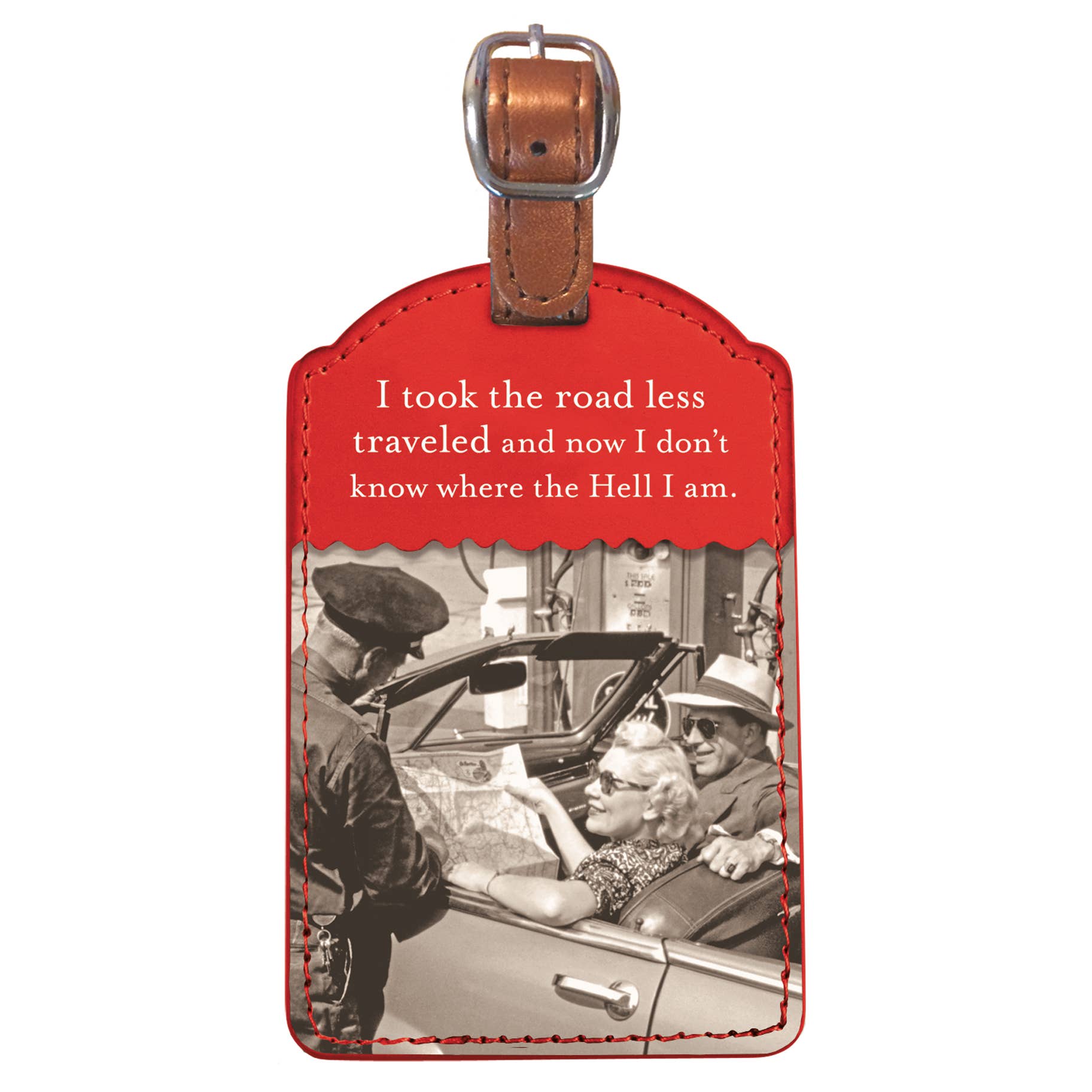 Road Less Traveled Luggage Tag - Shannon Martin Design - 810098921749 - Sugar River Shoppe - 