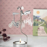 Rotary Candleholder, Bike - Talla Imports - 7350027567950 - Sugar River Shoppe - 