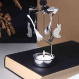 Rotary Candleholder, Scary Town - Talla Imports - 7330123006621 - Sugar River Shoppe - 
