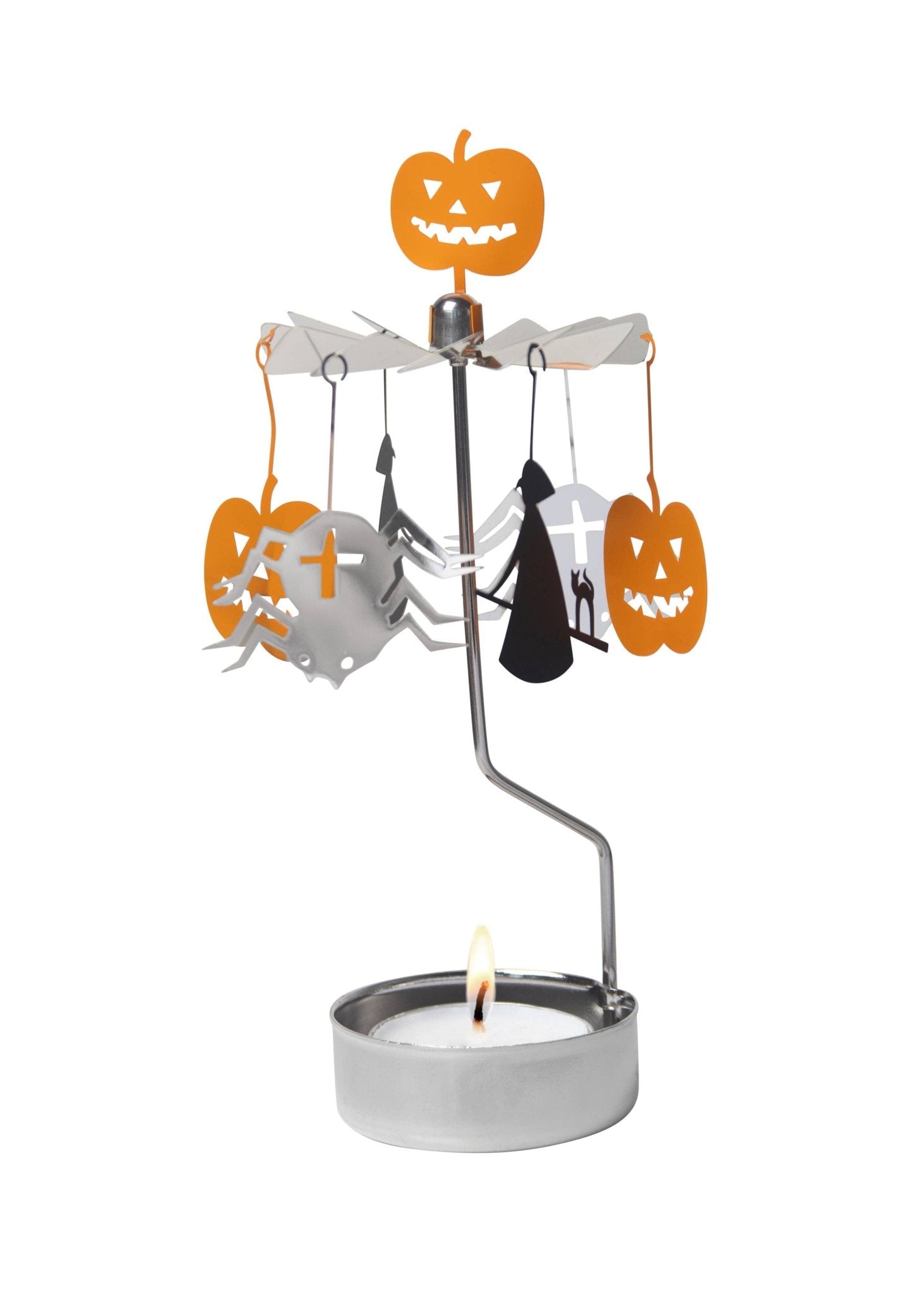 Rotary Candleholder, Scary Town - Talla Imports - 7330123006621 - Sugar River Shoppe - 