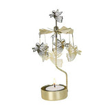 Rotary Candleholder Trumpeting Angel Gold with tea light - Nordic Dreams - 7350027559702 - Sugar River Shoppe - 