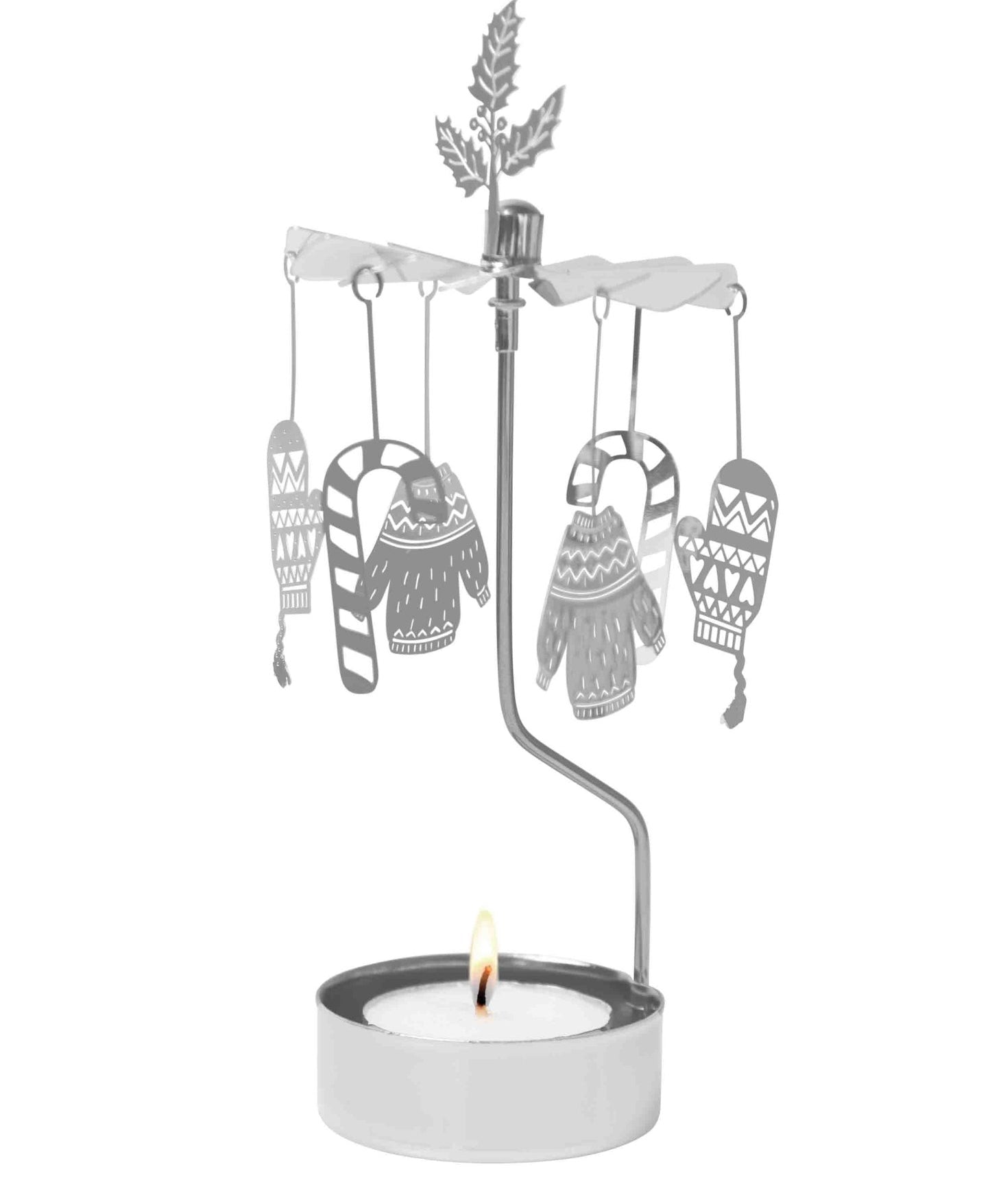 Rotary Candleholder, Winter - Talla Imports - 7330123005846 - Sugar River Shoppe - 