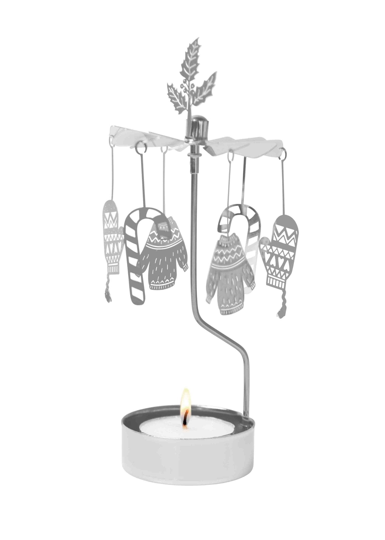 Rotary Candleholder, Winter - Talla Imports - 7330123005846 - Sugar River Shoppe - 